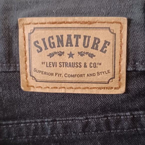 Levis Signature, Size 12 Short, 32 x 30, Black, At Waist, Boot Cut - Picture 7 of 11
